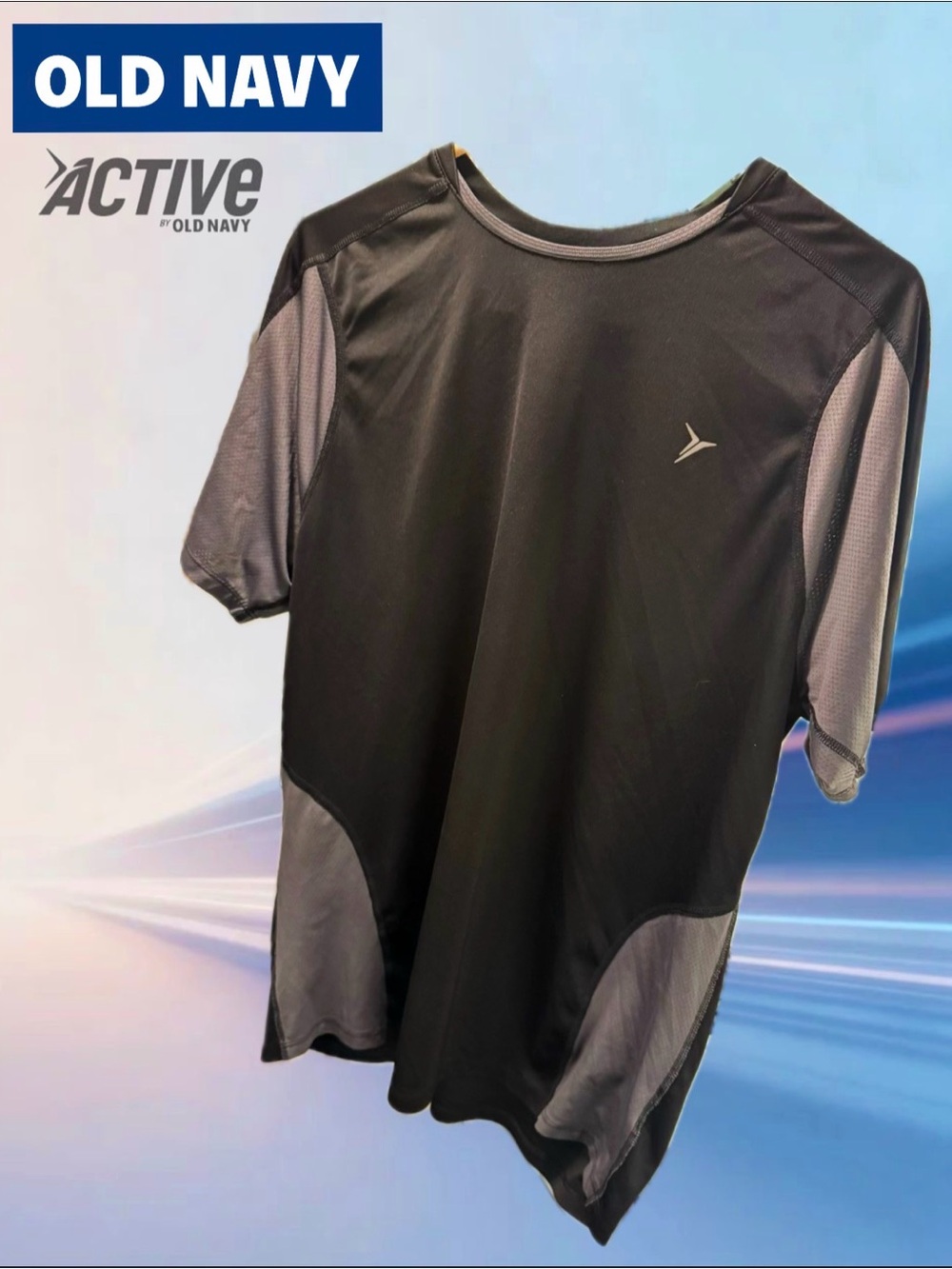 Old Navy Active Men's Black & Gray Performance Polo